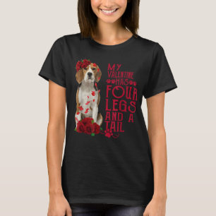T-shirt Ma Saint Valentin A Quatre Jambes Et Un Chien Beag