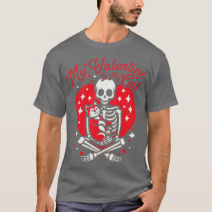 T-shirt Ma Saint-Valentin Est Mon Chat