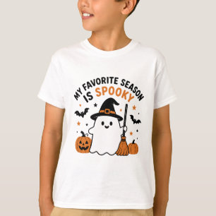T-shirt Ma saison préférée est Halloween fantôme mignon ef