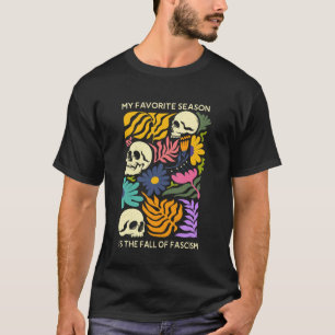 T-shirt Ma saison préférée est La chute du fascisme Hallow