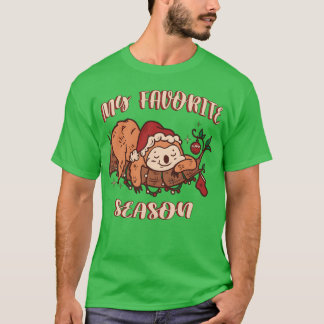 T-shirt Ma saison préférée Noël Sloth Christmas boy