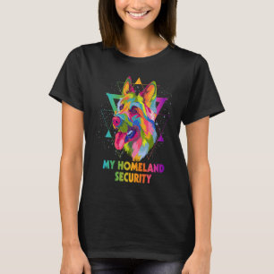 T-shirt Ma sécurité intérieure Berger allemand Shepard Hum