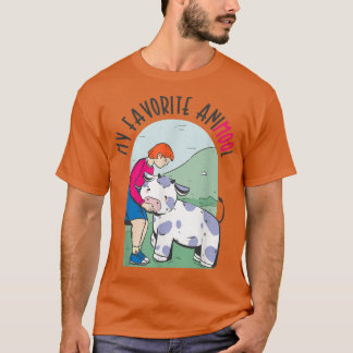 T-shirt Ma série préférée d'élevage de vaches animales
