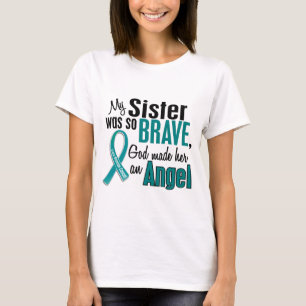 T-shirt Ma soeur est un Cancer ovarien de l'ange 1
