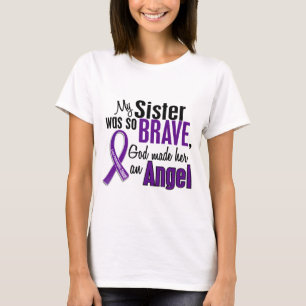 T-shirt Ma soeur est un Cancer pancréatique d'ange
