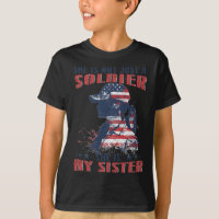 Ma sœur est un soldat militaire 4 juillet patriote