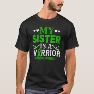 T-shirt Ma sœur est une guerrière Ruban vert de sensibilis