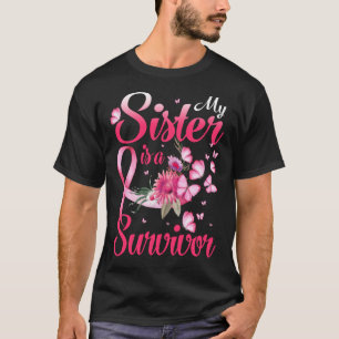T-shirt Ma sœur est une survivante Sensibilisation au canc