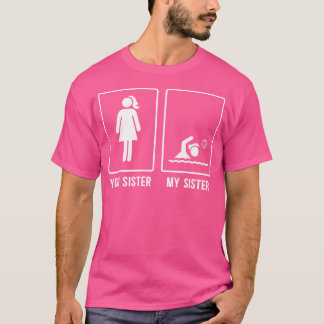 T-shirt Ma Soeur Water Polo Soeur Water Polo Joueur Sist