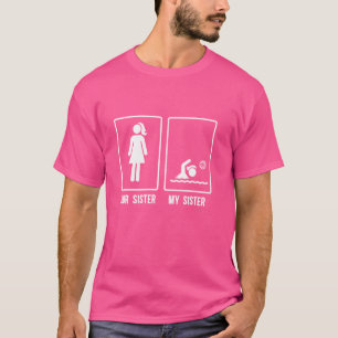 T-shirt Ma Soeur Water Polo Soeur Water Polo Joueur Sist