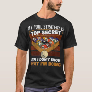 T-shirt Ma stratégie de piscine est Top Secret Retro Pool