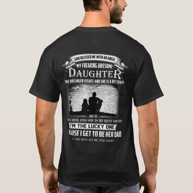T-shirt Ma super Fille m'a acheté cette Chemise (Dos)