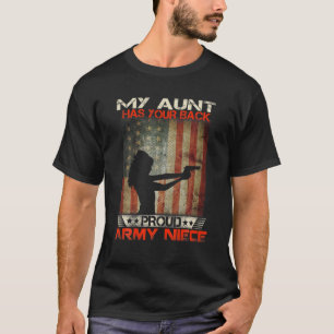 T-shirt Ma Tante A Ton Dos - Fière Armée Nièce Militaire
