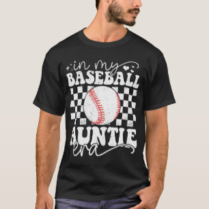 T-shirt Ma Tante De Baseball Era Drôle Tante De Baseball M