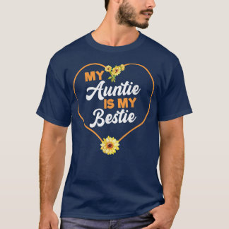 T-shirt Ma tante est ma mignonne de bestie pour la tante d