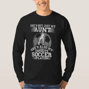 T-shirt Ma tante Est Mon Joueur De Football favori Sport N