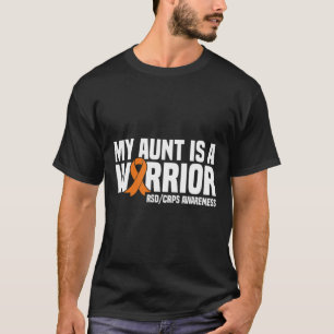 T-shirt Ma Tante Est Un Guerrier Orange Ribbon Rsdcrps Rec