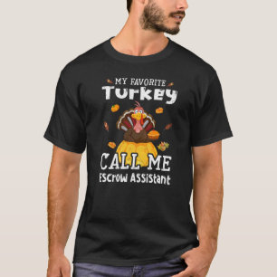 T-shirt Ma Turquie préférée m'appelle Escrow Assistant Mer
