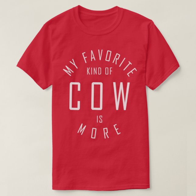 T-shirt Ma Vache Préférée Est Plus (Design devant)