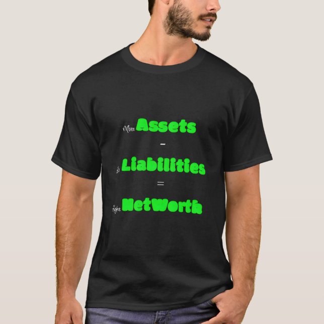 T-shirt Ma Valeur Nette (Devant)