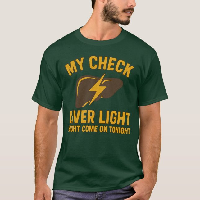 T-shirt Ma Vérification Lumière Foie (Devant)