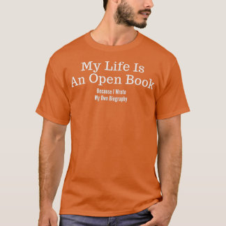 T-shirt Ma vie est un livre ouvert