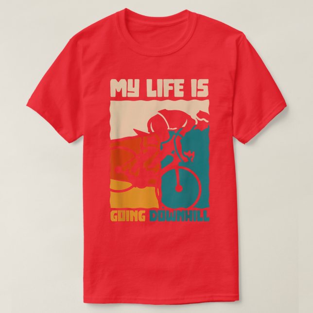 T-shirt Ma Vie Se Déroule Vélo Vélo Vélo Bi (Design devant)