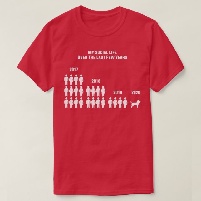 T-shirt Ma vie sociale (Design devant)