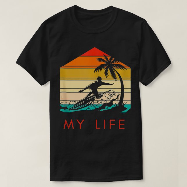 T-shirt Ma vie surf (Design devant)
