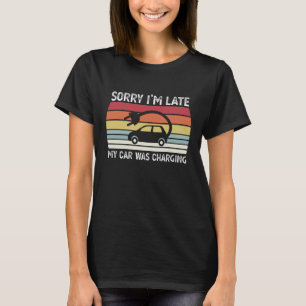 T-shirt Ma voiture chargeait Funny Electric Vehicle EV Don
