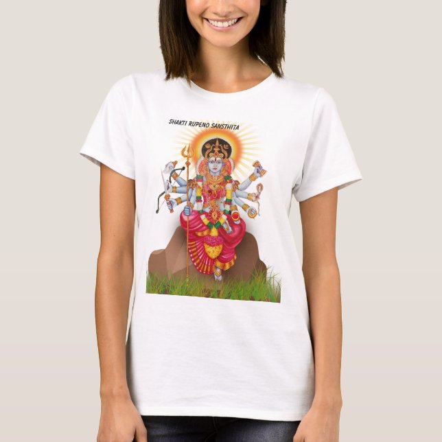 T-shirt Maa Durga Le Pouvoir (Devant)