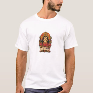 T-Shirt Maa Durga Vintage Retro Déesse Indienne De