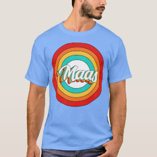 T-shirt Maas Nom Chemise Vintage Maas Cercle