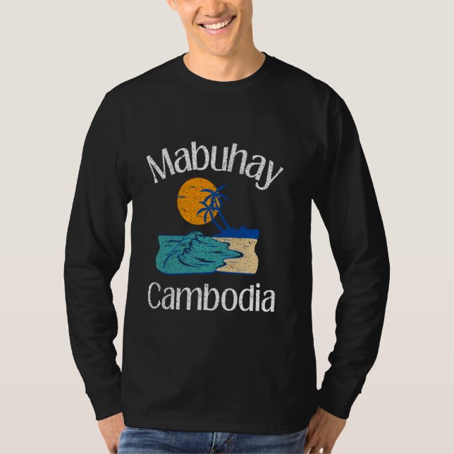T-shirt Mabuhay Cambodge Philippines Salutation Tagalog Pi (Devant)