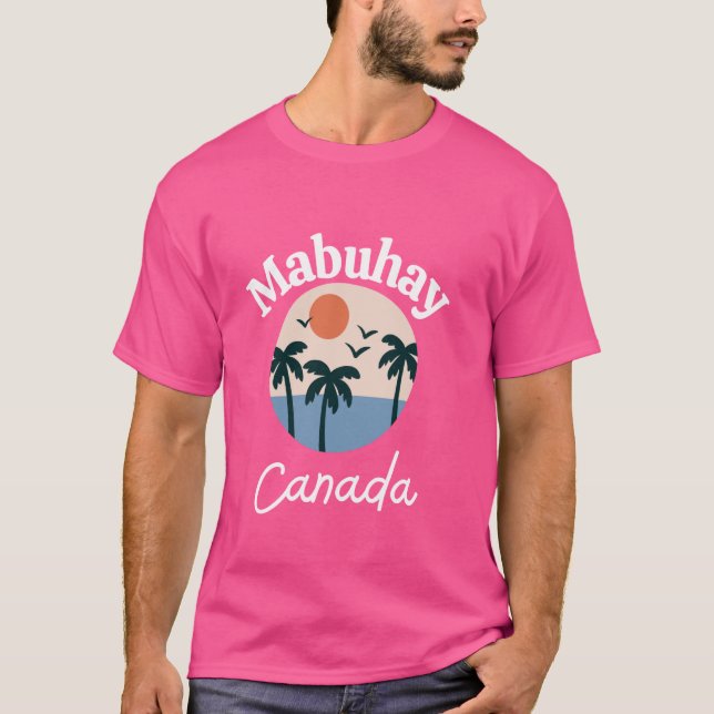 T-shirt Mabuhay Canada Philippines Salutation Tagalog Pino (Devant)