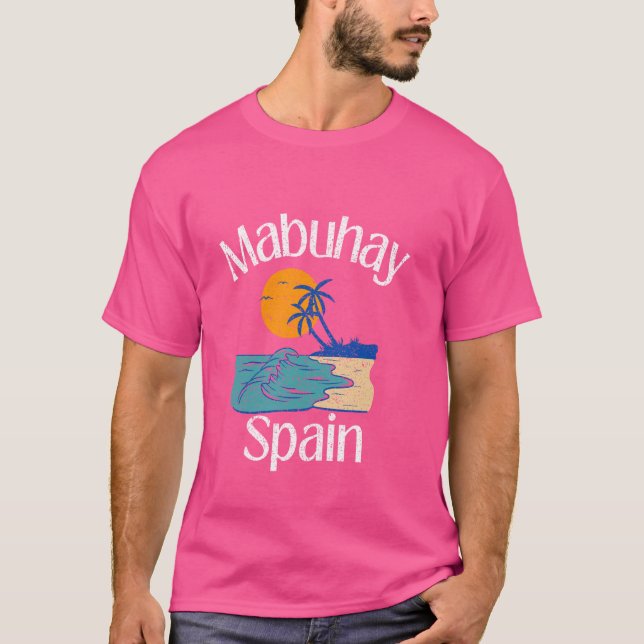 T-shirt Mabuhay Espagne Philippines Tagalog Pinoy F (Devant)