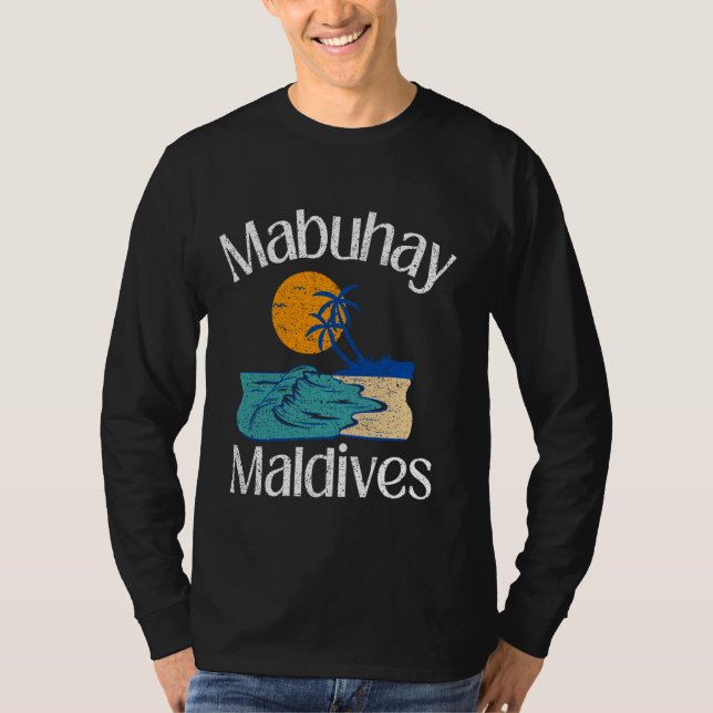 T-shirt Mabuhay Maldives Philippines Salutation Tagalog Pi (Devant)