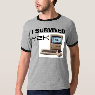 T-shirt Mac classique, J'AI SURVÉCU, Y2K