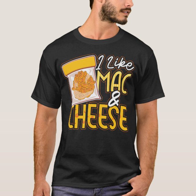 T-shirt Mac Et Fromage J'Aime Mac Et Cheese (Devant)