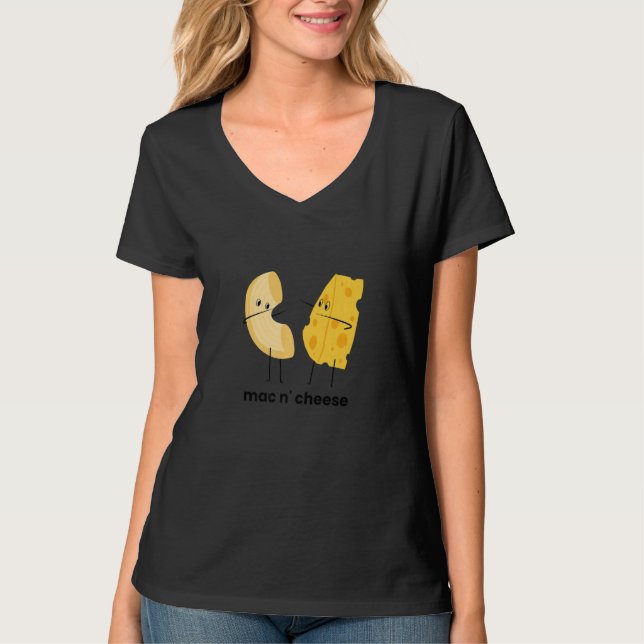 T-shirt Mac et Fromage  Macaroni au Fromage 2  Mac au From (Devant)