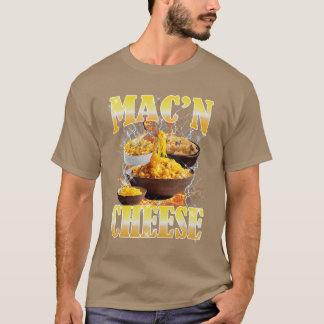 T-shirt Mac N Cheese de Thanksgiving Bootleg Rap Rock Fun 