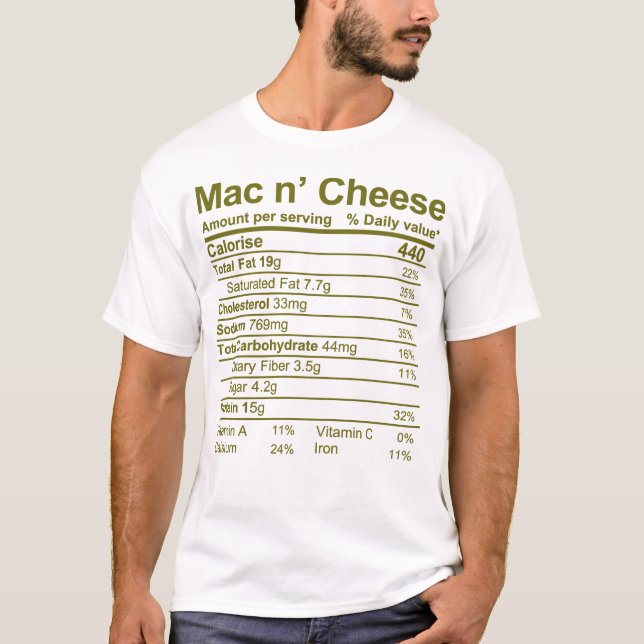 T-shirt Mac n fromage (Devant)