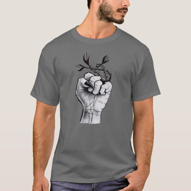 T-shirt Macabre gothique Witchy Halloween à main bizarre (Devant)