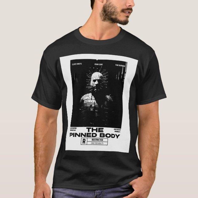 T-shirt _Macabre_Pinned_Éffrayant_Design_ (Devant)