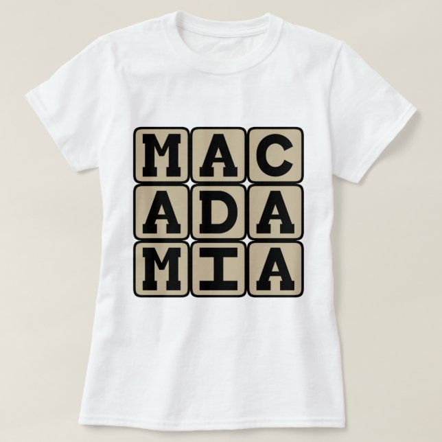 T-shirt Macadamia, Noix Hawaïenne (Design devant)