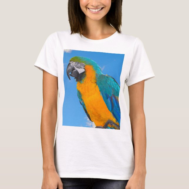 T-shirt Macao bleu et jaune (Devant)