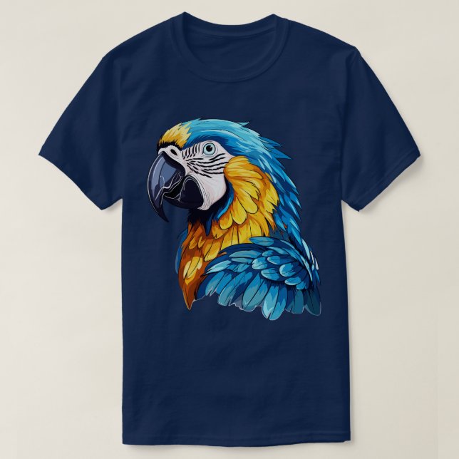 T-shirt Macao bleu et or 3 (Design devant)