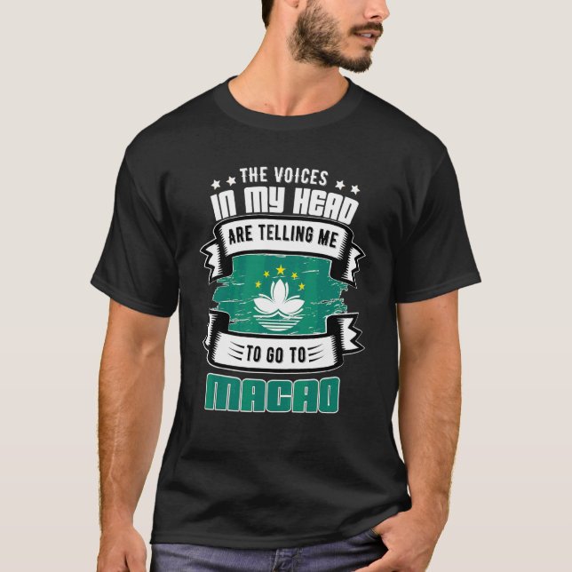 T-shirt Macao Dans Ma Tête (Devant)
