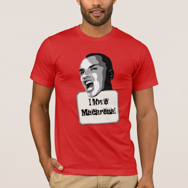 T-shirt Macarena Love Texte personnalisé (Devant)