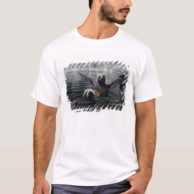 T-shirt Macareux à corne d'Alaska (Devant)
